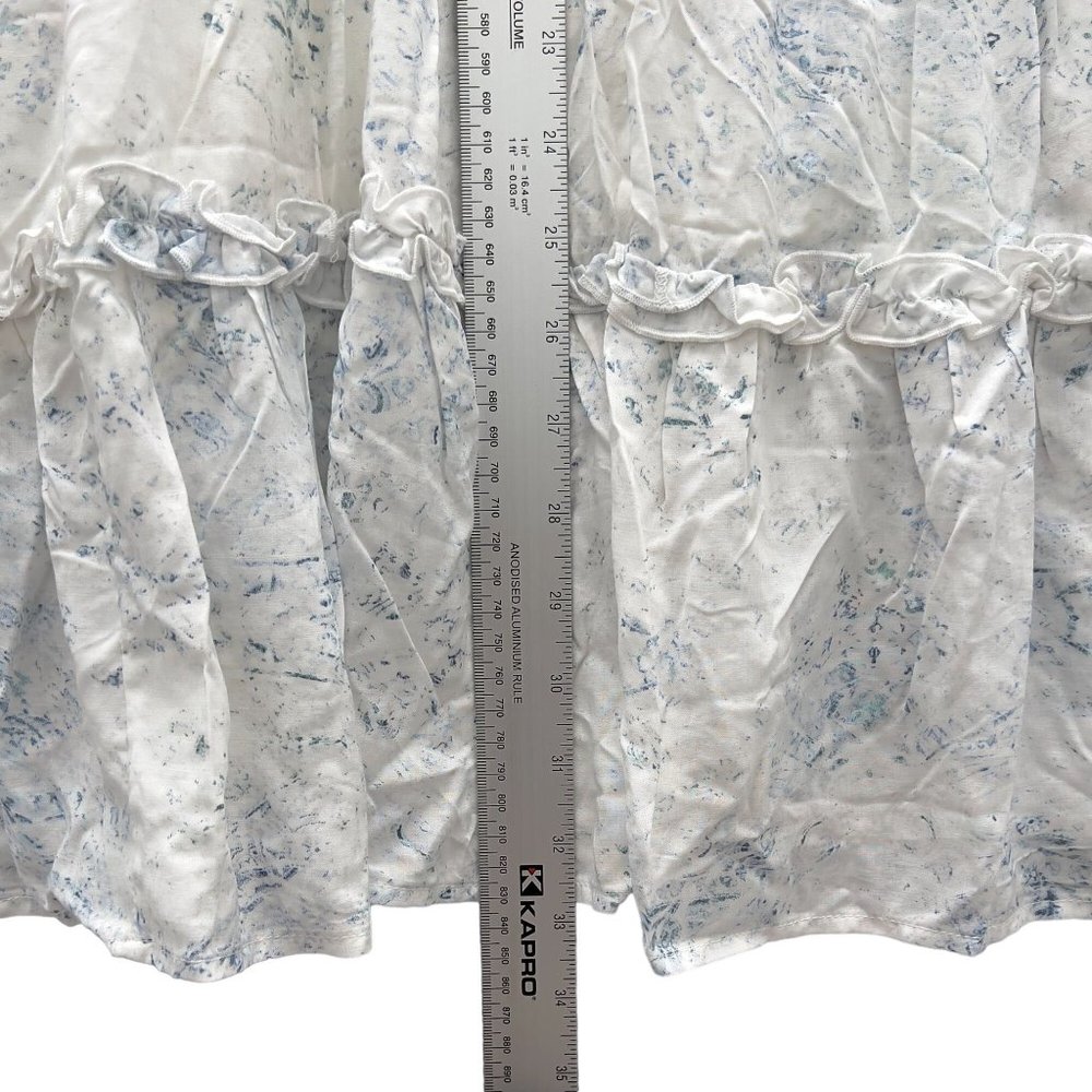 NEW BB DAKOTA X STEVE MADDEN Crystal Clear Print Tiered Midi Dress Small 0036 - Picture 11 of 11